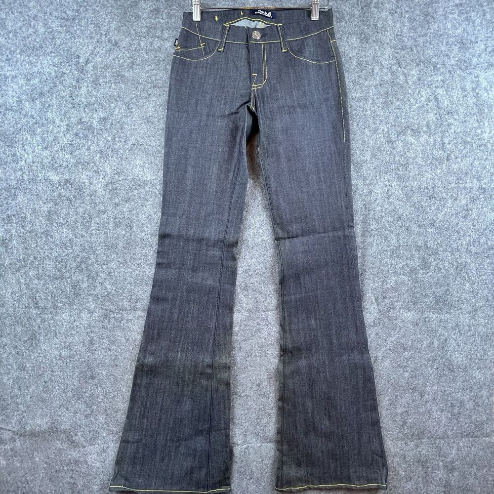 Rock & Republic Jeans Womens 24‎ Roth Flare Contrast Stitching Long